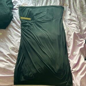 Black Strapless Dress - XLarge